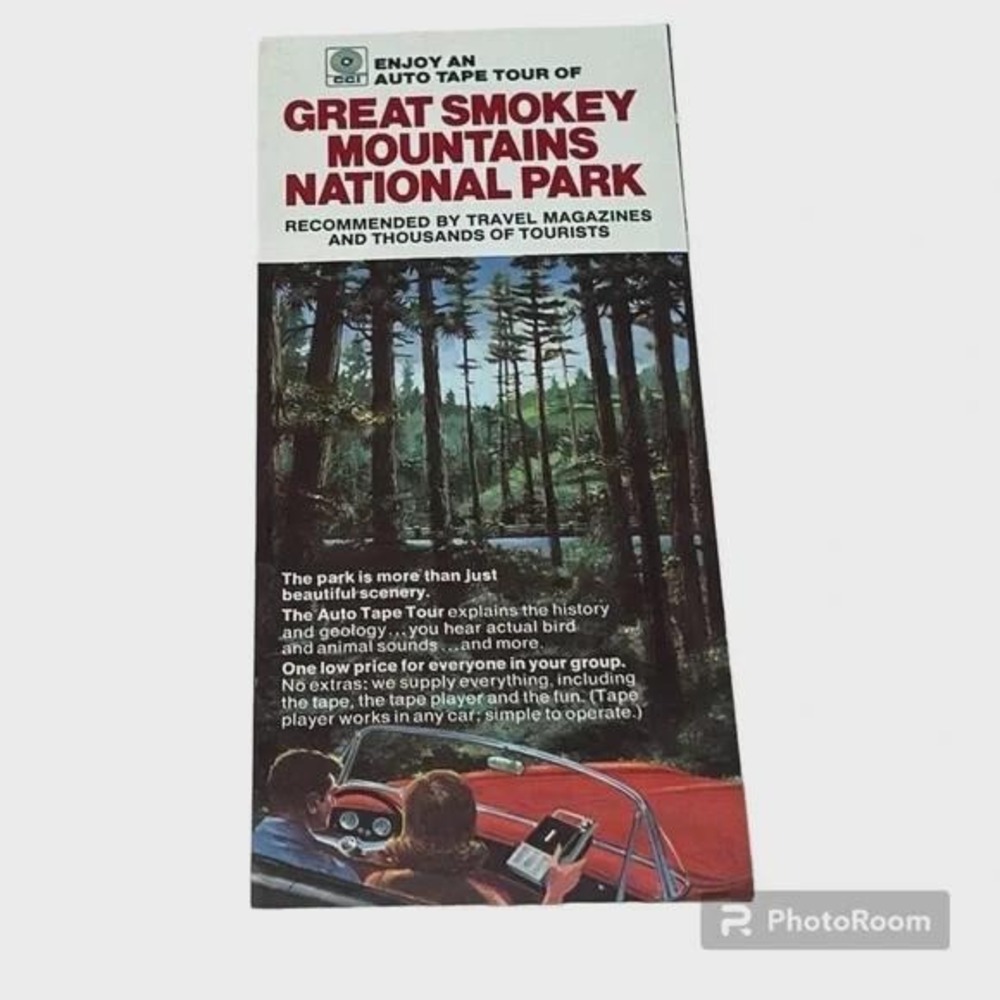Great Smokey Mountain National Park CCI Auto Tape Tourism Promo Brochure Vintage